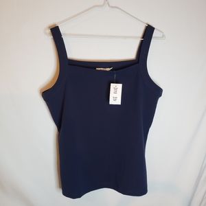 Rickis navy square neck tank NWT Large